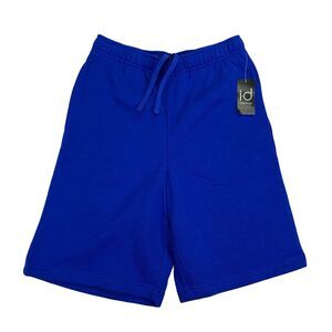 Ideology Mens Solid Fleece Drawstring Sweat Shorts Blue S